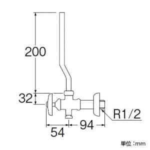 三栄水栓製作所 【販売終了】アングル止水栓 共用形 寒冷地用 上部側水抜付 呼び:13 アングル止水栓 共用形 寒冷地用 上部側水抜付 呼び:13 V225AK-2-13 画像2