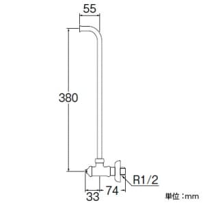 三栄水栓製作所 【販売終了】D式L管止水栓 共用形 呼び:13 D式L管止水栓 共用形 呼び:13 V223JD-13 画像2