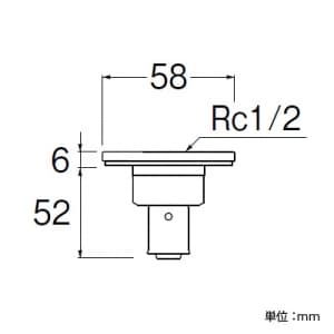 三栄水栓製作所 【販売終了】床立上アダプター カシメタイプ ビス・パッキン付 ネジ径Rc1/2×パイプ径13A 床立上アダプター カシメタイプ ビス・パッキン付 ネジ径Rc1/2×パイプ径13A T6330-4-S-13X13A 画像2