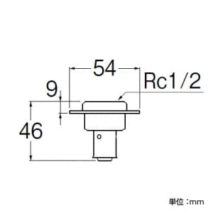 三栄水栓製作所 【販売終了】床用ジョイントS カシメタイプ ビス付 ネジ径Rc1/2×パイプ径13A 床用ジョイントS カシメタイプ ビス付 ネジ径Rc1/2×パイプ径13A T633-4-S-13X13A 画像2