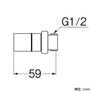 三栄水栓製作所 オスアダプター平行 ワンタッチジョイント ネジ径G1/2×パイプ径13A オスアダプター平行 ワンタッチジョイント ネジ径G1/2×パイプ径13A T601J-3-13X13A 画像2