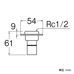 三栄水栓製作所 【販売終了】床用ジョイントS ワンタッチジョイント ビス付 ネジ径Rc1/2×パイプ径13A 床用ジョイントS ワンタッチジョイント ビス付 ネジ径Rc1/2×パイプ径13A T633J-3-S-13X13A 画像2