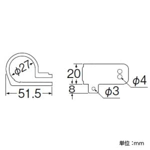 SANEI 片サドル 配管材の支持固定用 片サドル 配管材の支持固定用 R65NS-2-13A 画像2