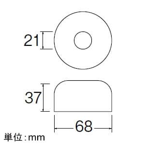 SANEI PCワン座 内径:21mm 外径:68mm PCワン座 内径:21mm 外径:68mm R530 画像2