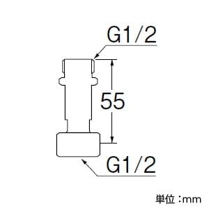 三栄水栓製作所 【販売終了】片ナット付アダプター 2個入 呼び13(G1/2) 黄銅製 パッキン付(ノンアスベスト) 片ナット付アダプター 2個入 呼び13(G1/2) 黄銅製 パッキン付(ノンアスベスト) PT840-2S-13 画像3