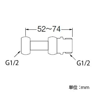 三栄水栓製作所 【販売終了】伸縮片ナットアダプター 呼び13(G1/2)×呼び13(G1/2) パッキン付 伸縮片ナットアダプター 呼び13(G1/2)×呼び13(G1/2) パッキン付 T842-13X13 画像2