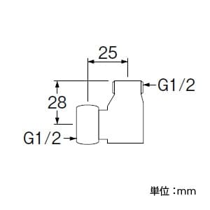 SANEI 【販売終了】ナット付ストリートエルボ 呼び13(G1/2) 青銅製 パッキン付 ナット付ストリートエルボ 呼び13(G1/2) 青銅製 パッキン付 T721-13 画像2