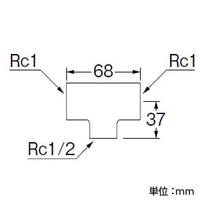 三栄水栓製作所 【販売終了】異径チーズ(クロム) 呼び25(Rc1)×25(Rc1)×13(Rc1/2) 青銅製 異径チーズ(クロム) 呼び25(Rc1)×25(Rc1)×13(Rc1/2) 青銅製 T77B-1-25X25X13 画像2