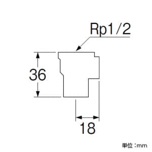 三栄水栓製作所 【販売終了】銅管座付水栓ソケット 呼び13(Rp1/2)×15.88 青銅製 銅管座付水栓ソケット 呼び13(Rp1/2)×15.88 青銅製 T520-13X15.88 画像2