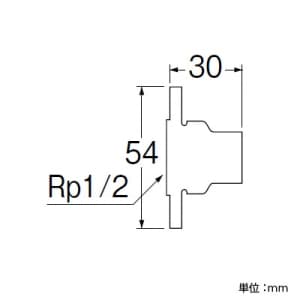 三栄水栓製作所 【販売終了】銅管座付水栓ソケット 呼び13(Rp1/2)×15.88 青銅製 銅管座付水栓ソケット 呼び13(Rp1/2)×15.88 青銅製 T5201B-13X15.88 画像2