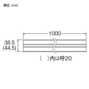 三栄水栓製作所 【販売終了】ダクト用スペーサー R58-1-13用 呼び13 塩化ビニル樹脂製 ダクト用スペーサー R58-1-13用 呼び13 塩化ビニル樹脂製 R58-1F-13 画像2