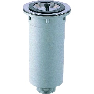 三栄水栓製作所 【販売終了】カゴ付流し排水栓 キッチン用 取付(ネジ径88) ABS樹脂製 H65-50