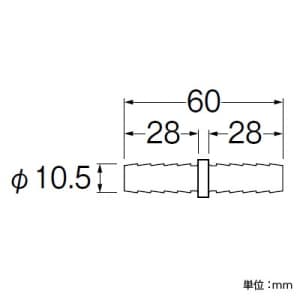 三栄水栓製作所 【販売終了】ペアホース金具セット バスルーム用 T4205-86-10A×20用 ペアホース金具セット バスルーム用 T4205-86-10A×20用 T4215-22S-10A 画像2