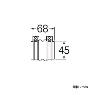 三栄水栓製作所 【販売終了】バス二ツ山ジャバラ バスルーム用 EPDM製 バス二ツ山ジャバラ バスルーム用 EPDM製 T48-2 画像2