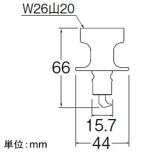 三栄水栓製作所 【販売終了】洗濯機用ニップル ネジサイズ:W26山20 自動ストップ機能付 洗濯機用ニップル ネジサイズ:W26山20 自動ストップ機能付 PT3350 画像2