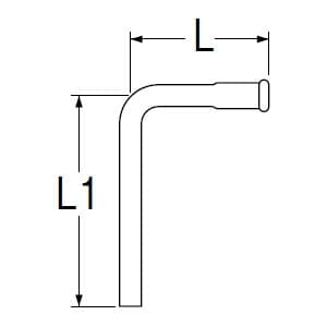 三栄水栓製作所 【販売終了】ロータンク洗浄管下部 トイレ用 パイプ径:32mm 寸法:140×200mm ロータンク洗浄管下部 トイレ用 パイプ径:32mm 寸法:140×200mm H80-1-32X140X200 画像2