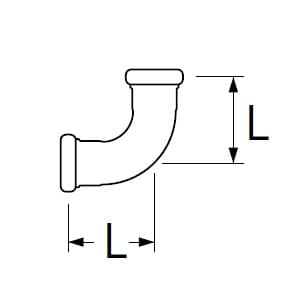 三栄水栓製作所 【販売終了】洗浄管連結異径エルボ トイレ用 パイプ径:16×19mm 洗浄管連結異径エルボ トイレ用 パイプ径:16×19mm H80-4-16X19 画像2