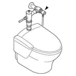 三栄水栓製作所 【販売終了】洗浄便座取付アダプター 水栓部品 トイレ用 INAX社製フラッシュバルブ用 洗浄便座取付アダプター 水栓部品 トイレ用 INAX社製フラッシュバルブ用 B50-2 画像2