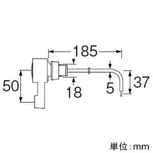 SANEI 【販売終了】PCロータンクレバー トイレ用 レバーからフロートまで:185mm PCロータンクレバー トイレ用 レバーからフロートまで:185mm PH84-12XL 画像3