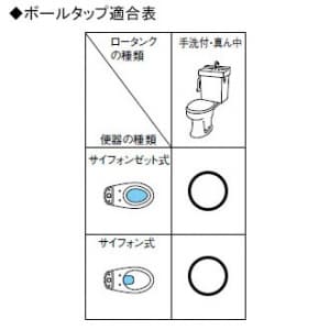 三栄水栓製作所 【販売終了】補助水管付ボールタップ トイレ用 連結ホース付 手洗付ロータンクのサイフォン・サイフォンゼット式に適合 補助水管付ボールタップ トイレ用 連結ホース付 手洗付ロータンクのサイフォン・サイフォンゼット式に適合 V46-5X-13 画像2