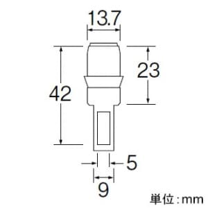 SANEI ボールタップ弁体 トイレ用 SAN-EI社製ロータンクボールタップ専用止水弁部 ボールタップ弁体 トイレ用 SAN-EI社製ロータンクボールタップ専用止水弁部 PV45-11X-13 画像3