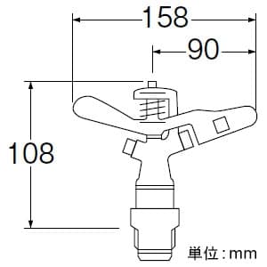 三栄水栓製作所 【販売終了】フルサークルスプリンクラー上部ガーデニング360°散水口径:4.8×3.2mm フルサークルスプリンクラー上部 ガーデニング 360°散水 口径:4.8×3.2mm C53F-20 画像3