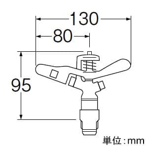 三栄水栓製作所 【販売終了】フルサークルスプリンクラー上部 ガーデニング 360°散水 口径:4.0×2.4mm フルサークルスプリンクラー上部 ガーデニング 360°散水 口径:4.0×2.4mm C52F-13 画像3