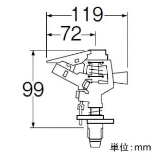 SANEI 【販売終了】PCパートサークルスプリンクラー上部 ガーデニング 設定範囲散水 シールテープ付 口径:4.0mm PCパートサークルスプリンクラー上部 ガーデニング 設定範囲散水 シールテープ付 口径:4.0mm PC517F-13 画像4