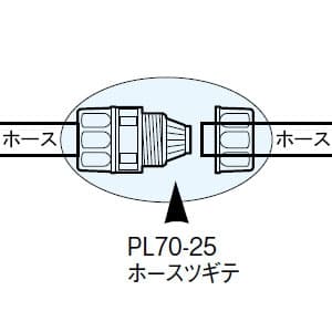 三栄水栓製作所 【販売終了】ホースツギテ 大口径 ガーデニング 適合ホース内径:15〜18mm ホースツギテ 大口径 ガーデニング 適合ホース内径:15〜18mm PL70-25L 画像2