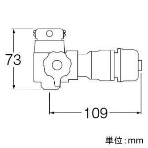 三栄水栓製作所 【販売終了】切替スイッチセット ガーデニング 吐水口外径15〜20mm用 ビス止め式 切替スイッチセット ガーデニング 吐水口外径15〜20mm用 ビス止め式 PL70-11S 画像3