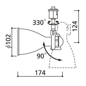 オーデリック 【生産完了品】LEDスポットライト ミニクリプトンレフ形 5.4W 電球色(2700K) 光束335lm 配光角59° アルミダイカスト(磨き) LEDスポットライト ミニクリプトンレフ形 5.4W 電球色(2700K) 光束335lm 配光角59° アルミダイカスト(磨き) OS047256LD 画像3