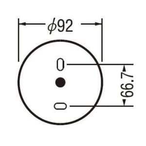 オーデリック 【生産完了品】LEDスポットライト 一般形 8.5W フレンジタイプ 電球色(2700K) 光束387lm 配光角116° 黒 連続調光タイプ(調光器別売)  OS256163LC 画像5