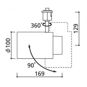 オーデリック 【生産完了品】スポットライト 電球形蛍光灯EFD 25W 昼白色(5000K) 配光角75° マットシルバー  OS047346N 画像3