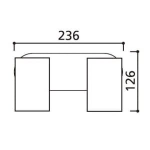 オーデリック 【生産完了品】スポットライト フレンジタイプ×2灯 レフ形ミニクリプトン球 50W 配光角72° マットホワイト  OS047367 画像5