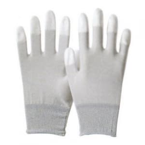 勝星産業 【在庫限り】制電カーボン指先ウレタン手袋 極薄タイプ 10双組 サイズ:L #701L