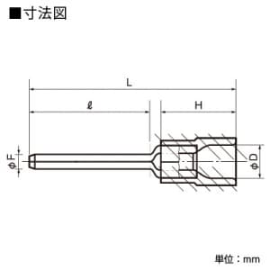 ニチフ 【生産完了品】銅線用 絶縁被覆付圧着端子 (TMEV TC形)棒形 100個入 青色  TMEVTC2-20S-BLU 画像2