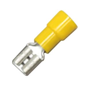 ニチフ 【販売終了】差込形接続端子 250シリーズ ポリ塩化ビニル製 100個入 黄色 TMEDV630855-F-YEL