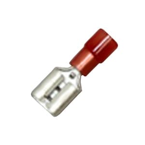 ニチフ 【生産完了品】差込形接続端子 250シリーズ ナイロン製 100個入 赤透明色 TMEDN630809-F-RCL