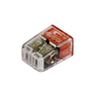ニチフ 【生産完了品】クイックロック 差込形電線コネクタ一般用 極数2 赤透明色 1ケース30個入  QLMC-2