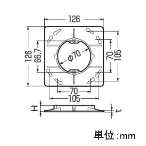 未来工業 【お買い得品 10個セット】プラスチック製塗代カバー 大形四角用 丸型 平 【お買い得品 10個セット】プラスチック製塗代カバー 大形四角用 丸型 平 OFL-11P-F_10set 画像2