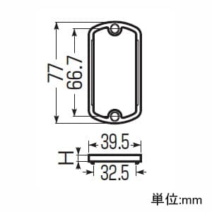 未来工業 【お買い得品 10個セット】塗代カバー継枠 プラスチック製継枠 器具用 5mm 【お買い得品 10個セット】塗代カバー継枠 プラスチック製継枠 器具用 5mm OF-12XJ-5_10set 画像2