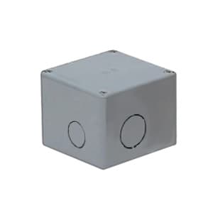 未来工業 プールボックス 正方形 ノック付き 150×150×150 グレー PVP-1515N
