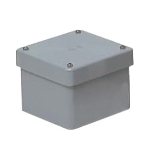 未来工業 防水プールボックス カブセ蓋 正方形 ノックなし 150×150×100 グレー PVP-1510B