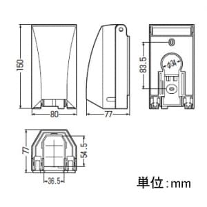 未来工業 【生産完了品】防水引込みカバー シャンパンゴールド e-デザイン 防水引込みカバー シャンパンゴールド e-デザイン WKH-1CG 画像3