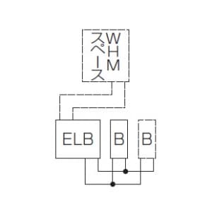 未来工業 電力量計ボックス 分岐ブレーカ・ELB付 ベージュ 電力量計ボックス 分岐ブレーカ・ELB付 ベージュ WP2W-201KJ 画像3