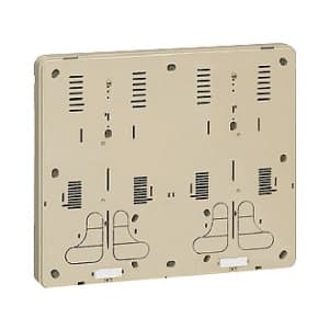 未来工業 積算電力計取付板 2個用 カードホルダー付 グレー B-3WG