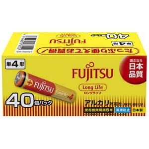 富士通 【生産完了品】アルカリ乾電池 ロングライフタイプ 単4形 40個パック お買得パック アルカリ乾電池 ロングライフタイプ 単4形 40個パック お買得パック LR03FL(40S)