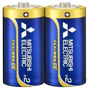 三菱 【在庫限りで販売終了】アルカリ乾電池 長持ちハイパワー EXシリーズ 単2形 2本パック アルカリ乾電池 長持ちハイパワー EXシリーズ 単2形 2本パック LR14EXD/2S