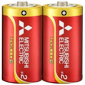 三菱 【生産完了品】アルカリ乾電池 長持ちパワー Gシリーズ 単2形 2本パック LR14GD/2S