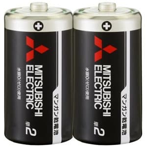 三菱 マンガン乾電池 黒 単2形 2本パック マンガン乾電池 黒 単2形 2本パック R14PUD/2S